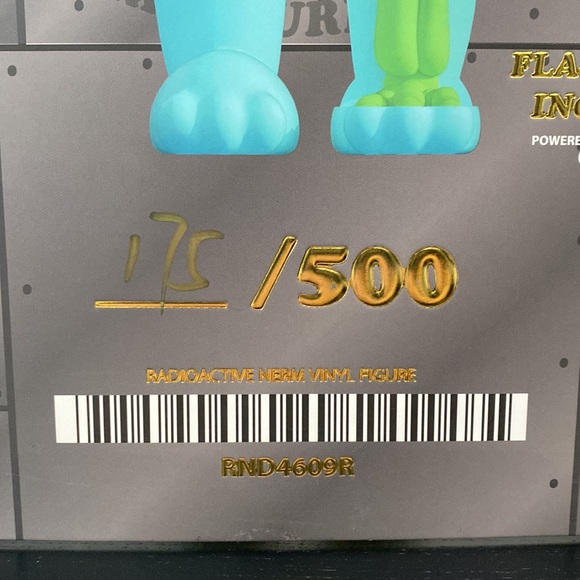 Rip N Dip Limited Edition Radioactive Nerm Vinyl Figure #175 of only 500! - Picture 12 of 16